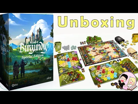 Unboxing Castles Of Burgundy: Special Edition (Gameplay All-in) Sundrop Version + Playmat