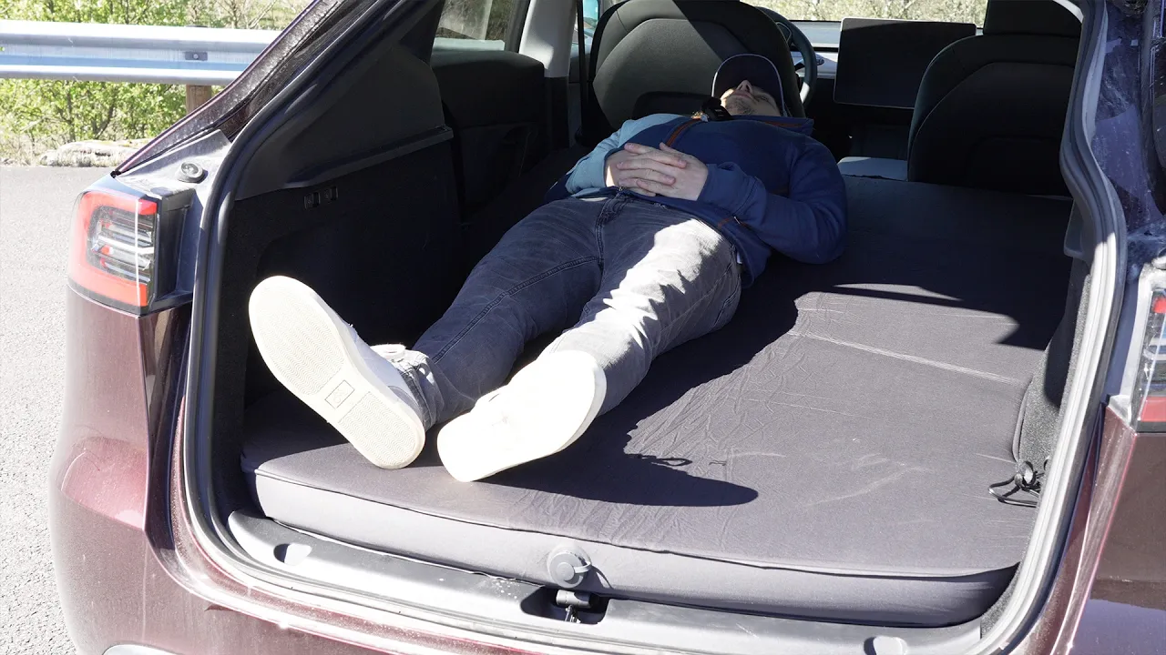 You Need To Know This Before You Camp In A Tesla & Mattress Review