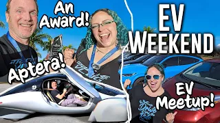 Electric Vehicle Association Weekend - Aptera, EV Cars & Coffee, and we won an award!!!