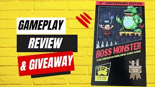"Boss Monster" gameplay, review and giveaway!
