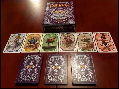 Parade. Alice in Wonderland themed card game