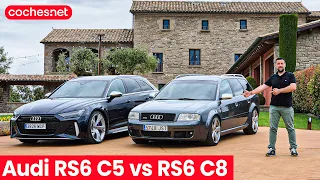 🔥 Audi RS6 C5 vs Audi RS6 C8: 20 años de historia | Prueba / Test / Review en español | coches.net