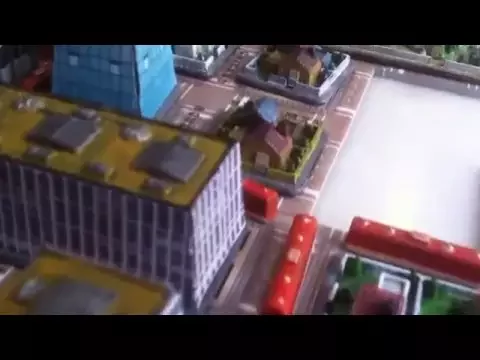 Low level Flight above Big City. Painted by NETes.