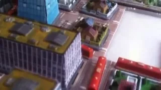 Low level Flight above Big City. Painted by NETes.