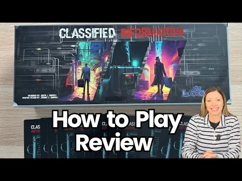 Classified Information Board Game | Clever Deduction in a Tiny Cyberpunk Package (Review Copy)
