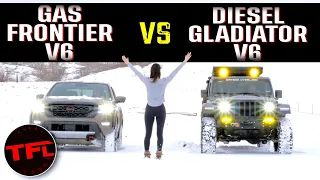 Gas vs Diesel Drag Race & Tug of War: The Midsize Diesel Is Dying, Here's Why That Sucks!