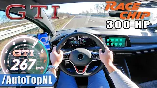 VW Golf GTI MK8 | RaceChip vs Stock on AUTOBAHN [NO SPEED LIMIT] by AutoTopNL