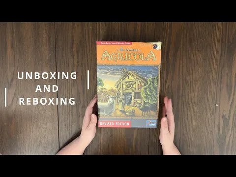 Agricola (Revised Edition) - Board Game Unboxing & Reboxing - See What's In The Box