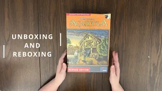 Agricola (Revised Edition) - Board Game Unboxing & Reboxing - See What's In The Box