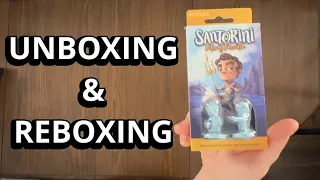 Santorini: Tides of Poseidon - Expansion Pack Quick Look Unboxing & Reboxing - What's in the Box?