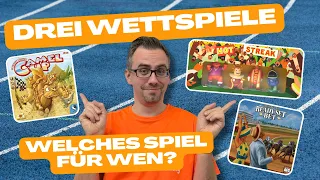 #Vergleich - Hot Streak (Strohmann Games 2026) + Camel Up + Ready Set Bet