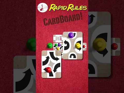 One of our best-sellers: Cardboard is a great family game. Play it anywhere with a large tabletop!