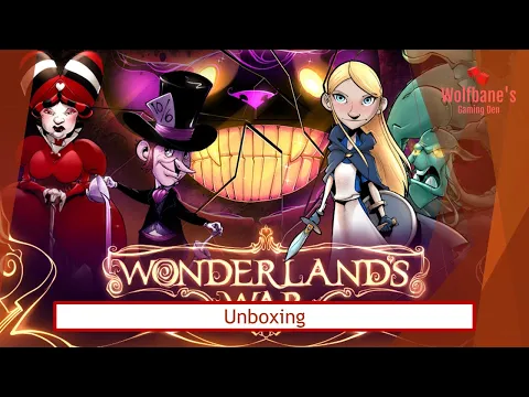 Wonderland's War Deluxe Edition with Poker Chips [Board Game] - Unboxing