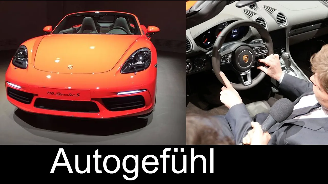 REVIEW & INTERVIEW new Porsche 718 Boxster S 350 hp Geneva Motor show