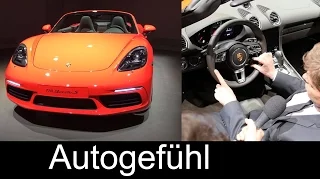REVIEW & INTERVIEW new Porsche 718 Boxster S 350 hp Geneva Motor show
