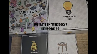 What's In the box? Ep60 Tabletop Inc (formerly Meeple Inc) All In Pledge Unboxing