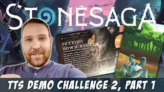 Stonesaga: Challenge 2 Playthrough, PART 1 (Tabletop Simulator Demo)