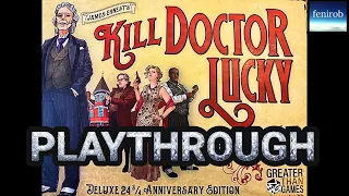 Kill Doctor Lucky Board Game | Playthrough (2 Players)