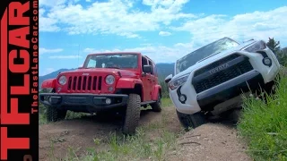 2015 Toyota 4Runner TRD Pro vs Jeep Wrangler Off-Road Review & Misadventure