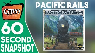 Pacific Rails Inc. by Iello Games | Game Trade Minute | (A 60 Second #Tabletopgaming Snapshot)