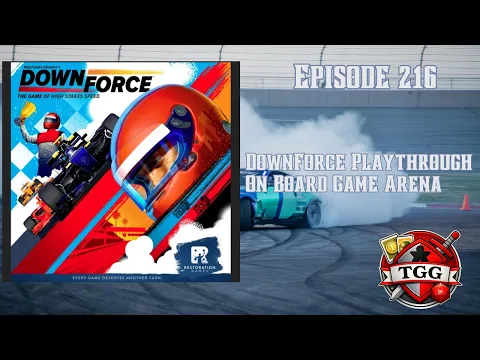 Downforce Playthrough on Board Game Arena | High-Speed Racing & Strategic Betting