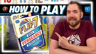 How to Play FLIP 7 WITH A VENGEANCE | SAME Goal, NEW Challenges | Board Game Tutorial