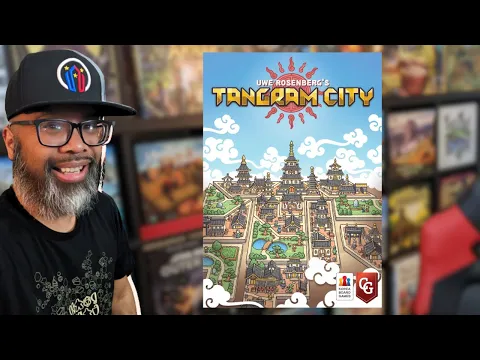 Tangram City: A tile-laying balancing act from Uwe Rosenberg (solo playthrough)
