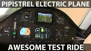 Test ride in Pipistrel electric plane