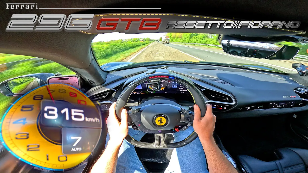 FERRARI 296 GTB ASSETTO FIORANO // FIGHTING through GERMAN RUSH HOUR