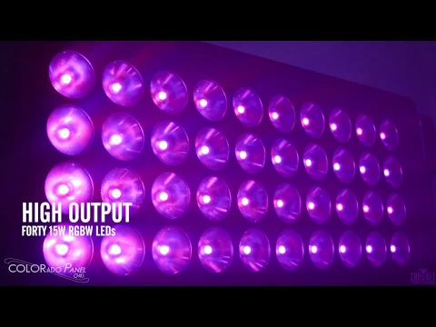 Product video thumbnail for Chauvet COLORado Panel Q40 IP65 Rated LED Wash Light