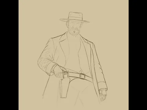 Life Out West Gunslinger Art Timelapse