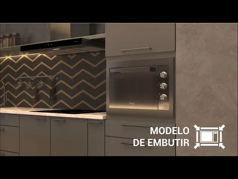 Forno Elétrico de Embutir 47L Espelhado com Grill e Timer 127V (110V) PFE47E Philco