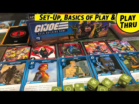 How to Play the GI JOE DECK BUILDING GAME with a Solo Playthrough