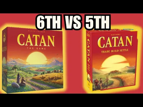 Catan Board Game 6th Edition (Latest) vs 5th Edition Comparison