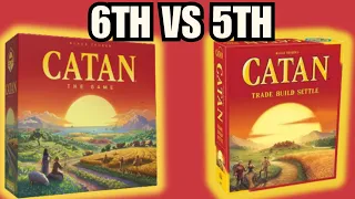 Catan Board Game 6th Edition (Latest) vs 5th Edition Comparison