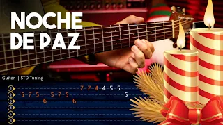 Silent Night - NOCHE DE PAZ Guitar Tutorial Christmas TAB | Cover Guitarra Christianvib