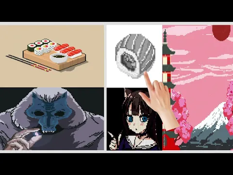 Video Pixel by Number - Pixel Art