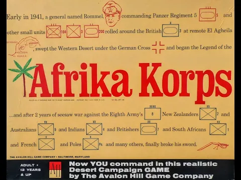 How To Play: Afrika Korps (Background, Tutorial and Gameplay)
