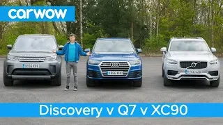 Volvo XC90 vs Audi Q7 vs Land Rover Discovery 2018 - what's the best seven seat SUV? | Head2Head