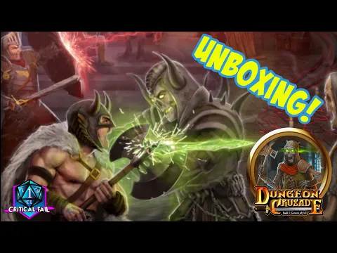 Dungeon Crusade Unboxing - Crusader of the Realm Edition - Groovus Games