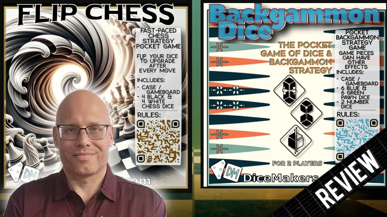 Flip Chess And Backgammon Dice Game Review (Dicemakers 2024)