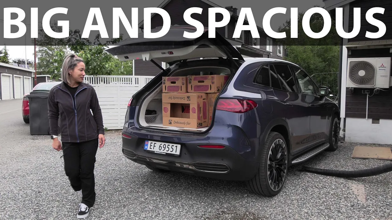 Mercedes EQE SUV banana box test