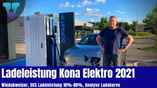 Wie schnell lädt der Kona Elektro 2021? - Analyse und Ladekurve [Deutsch 4K] | Vision E Drive #104