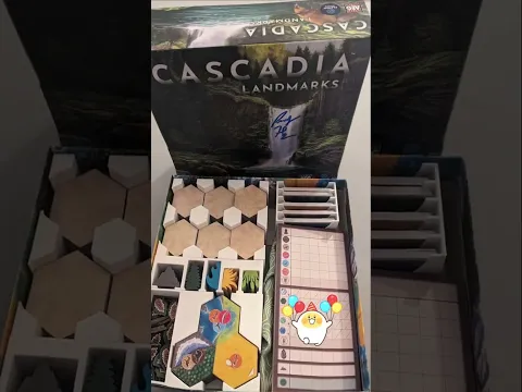 Cascadia + Landmarks Fit in ONE Box! #3dprint #boardgames #boardgameorganizer