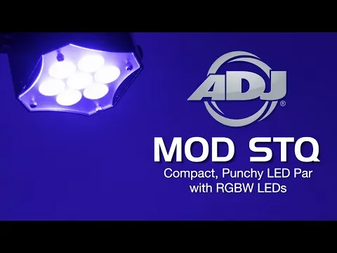 Product video thumbnail for ADJ American DJ MOD STQ Compact 7X8-Watt RGBW LED Par Light