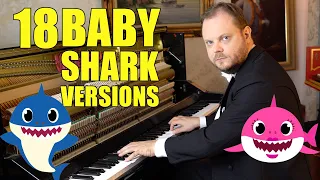 Baby Shark in 18 Styles