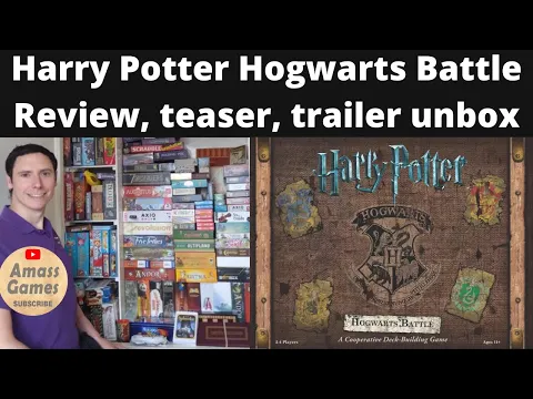 Harry Potter: Hogwarts Battle - co-operative deck building board game review unboxing teaser trailer