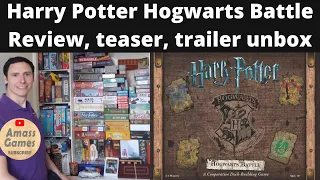 Harry Potter: Hogwarts Battle - co-operative deck building board game review unboxing teaser trailer