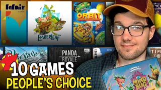 Ten Board Games Being Played NOW - "People's Choice" Board Game Picks!