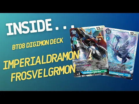 Inside…Imperialdramon Frosvelgrmon DECK - BT08 DIGIMON CARD GAME (4K60fps)